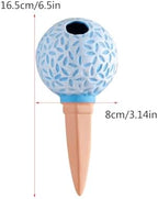 4pcs Terracotta Watering Spikes Slow Drips Watering Stakes Ball Shape Vertical Planter Garden Automatic Irrigation Planter - Image 2