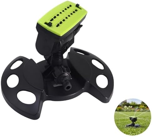 Turret Shaped Oscillating Sprinkler, 16 Nozzle ABS Engineering Plastic Sprayer for Lawn and Garden, Adjustable Rotating Head for Even Coverage, 9.9 x 7.9 x 4.5 in Water Saving Irrigation - Image 2