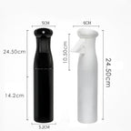 HEALLILY Hand Press Spray Bottles Big Capacity Black 3pcs ABS - Image 2