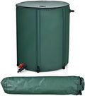 Happygrill 60 Gallon Collapsible Rain Barrel, PVC Rain Water Collection Barrel with Spigot Water Storage Container & Top Mesh, Portable Rain Barrels to Collect Rainwater from Gutter for Garden Lawn by HAPPYGRILL