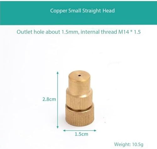 High Pressure Nozzle Brass Water Pipe Nozzle for Garden Hoses | Adjustable Features | Fits Standard Hoses, Garden Sprayers, Nozzles Brass Adjustable Nozzle 10pc - Image 3