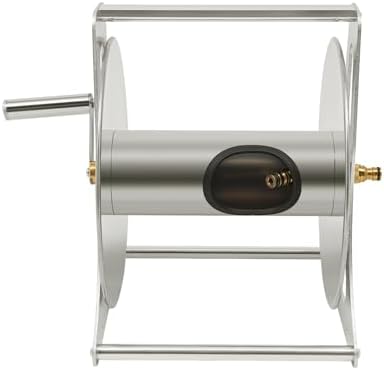 Aluminum Alloy Garden Hose Reel, Garden Hose Reel with Handle Rocker - Image 6