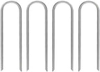 AAGUT U Shaped Garden Stakes 6 Inch, Galvanized Landscape Staples for Tube by AAGUT