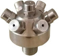 High Pressure 360 Degree 7 Holes Multi-Head Full Cone Spray Rotating Tank Cleaning Nozzle(1 Male 7hole 2.0mm) by Unknown