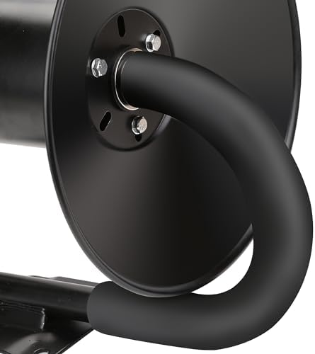 Manual Hose Reel, Suitable for 100FT Air Compressor Hose with 1/4’’ NPT Threads - Image 6