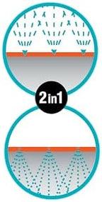 Gardena Hose Sprinkler: Sprinklers for Narrow beds and Zones, Planting Gentle Spray, Suitable to Many Possible Gardena Ports, Individual Length Adjustment, 7.5m, Orange (995-20) - Image 3