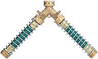 Hose Splitter 2 Way Brass Heavy Duty Water Hose Connector, Leakproof Garden Hose Splitter with Hose Protector and Rubber Washers, NPT 3/4 Inch for Faucet and Sprinkler - Image 4