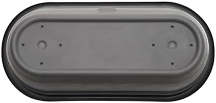 Bloem: Lucca Self Watering Window Box Planter: 18" - Charcoal Gray - Durable Long Lasting Plastic Pot, Indoor Outdoor Use, Gardening, 2.5 Gal Capacity - Image 5
