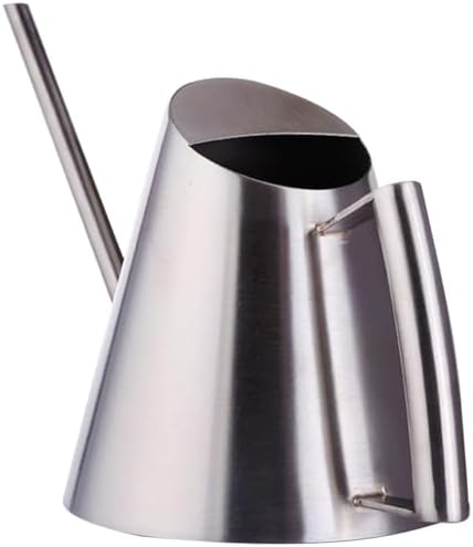 TIDTALEO Stainless Steel Watering Pot Garden Planting Tool 1500ml Metal Watering Can with Long Spout for Indoor and Outdoor Flowers by TIDTALEO