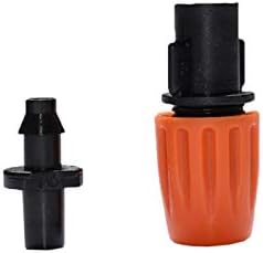 Gardening Watering System Tools Irrigation Atomizing Sprinkler Drip Irrigation System Sprinkler Barb 1/4" Connector Garden Sprinkler 50PCS (Color : Orange) - Image 7