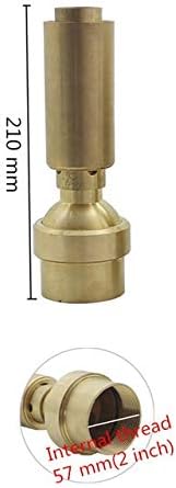 Garden Hose Fittings 3/4" 1" 1.5" 2" Brass Adjustable Air Bubbling Water Column Fountain Nozzles Air-Blended Jet Sprinklers Garden Landscape Fountain (Color : 2 inch) - Image 2