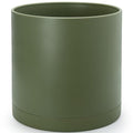 D'vine Dev Plastic Planter Pot with Saucer, 16 in, Olive, 74-X-I-5 by DvineDevPlanterPotsandStand