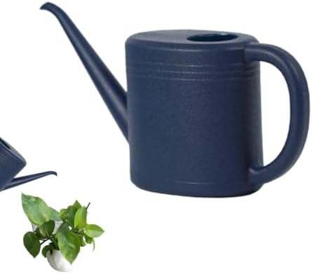 1l Small Watering Can, Pp Garden Watering Jug with Long Spout, Non Slip Base Lightweight Waterings Jug, Easy Pour Plant Water Can for Indoor House Patio Porch Lawn Backyard Blue by Unknown