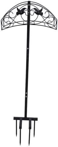 Garden Hose Holder, Freestanding Water Hose Storage Stand, Heavy Duty Detachable Hose Hanger with Top Storage Basket, Easy Installation, Iron Material for Outside Yard - Image 7