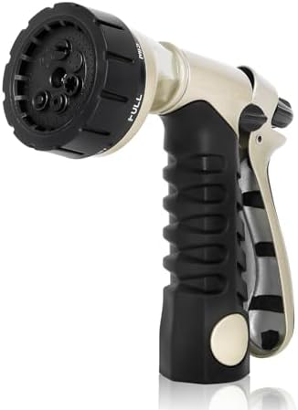 RESTMO Garden Hose Nozzle, Heavy Duty Metal Water Hose Nozzle for Outdoor by Restmo