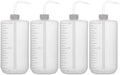 stonylab Chemical Wash Bottle, 4-Pack Plastic Safety Lab Squeeze Wash Bottle, LDPE with Narrow Mouth, 1000 ml / 4 Bottle by StonyLabScientific