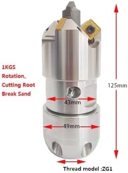 1KG Stainless Steel Sewer Cleaning Nozzle 3/8" 1/2" 1" Female Thread Ceramic Jet for Root Cutting & Pipe Clog Removal 70-170L(1 inch 100L) - Image 3