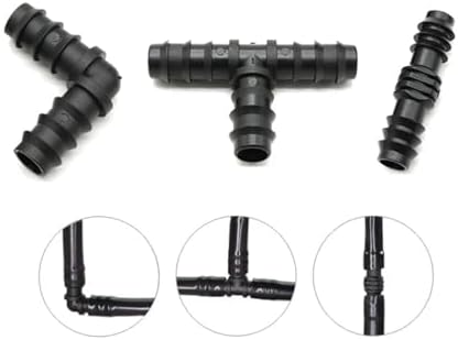 2~30PCS PE Pipe Barb Connectors Tee Elbow Repair End Garden Water Drip Irrigation Connector Joints 16mm 20mm 25mm(Straight,20MM-30 PIECES) - Image 6