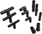 16mm 20mm 25mm PE Pipe Barb Connectors Tee Elbow Straight End Garden Water Drip Irrigation Hose Reducer Splitter Fitting(End Plug,16MM-20 PIECES) - Image 6