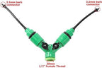 Y-type Shunt Valve Garden Irrigation System Water Splitter 2 Way Y Shape Quick Connector Tap Adapter Controller(Connect 3I8 hose) - Image 2