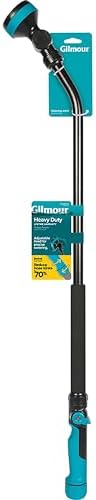 Gilmour Heavy Duty Swivel Connect Watering Wand Hose Sprayer, 5 Pattern Watering Wand for Garden Hose by Gilmour