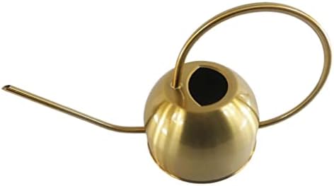 Golden Copper Watering Can 1.5L with Long Spout ? Stainless Steel Indoor & Outdoor Watering Pot for Bonsai Plants and Succulents, Perfect for Kids, Vintage Retro Design - Image 6