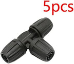Xiaochen Garden Plumbing Hose Adapter 3/8" to 1/4" Hose Connector Tee Manifold Elbow End Plug Repair 8/11 to 1/8" 4/7 Mm Barb Reducer 5 Pieces (Color : Tee) - Image 2