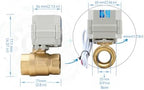 2 Way Brass 1" 12VDC 9-24VDC 0-5V NPT Proportional Integral Modulating Control Motorized Ball Valve - Image 5