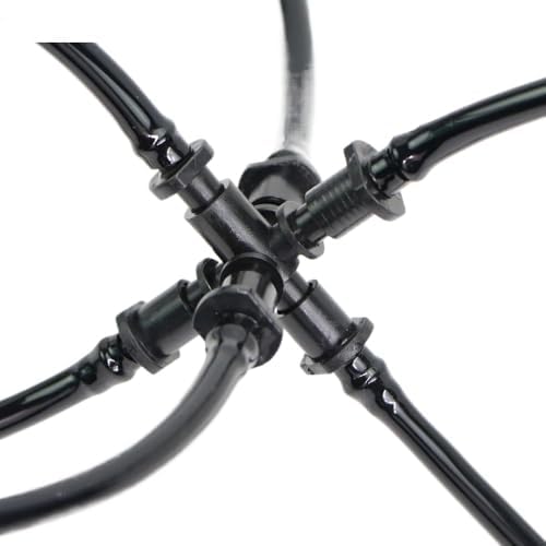 4/7MM 6-Way Garden Water Connector for Micro Tubing 1/4'' Hose Water Splitters Micro Irrigation Coupling Adaptor Barbed(5 PCS) - Image 3