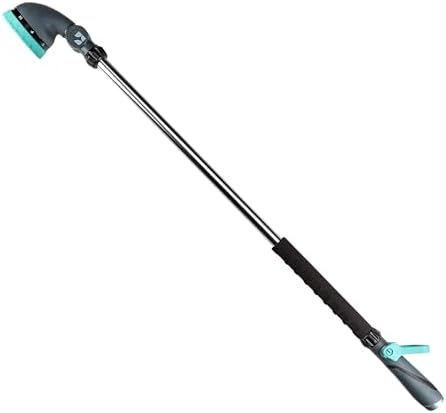 9-Pattern 36-inch Watering Wand 600004, 270° Pivot Head, Heavy-Duty Hose End Sprayer w/Lever Control for Fruit Trees, Yard Work, & Car Cleaning, Fits Outdoor Garden Hoses, by New England Garden Tools by NewEnglandGardenTools