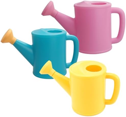 Kids Watering Can, 3-Pack Plastic Watering Can with Removable Spout Precise 600ml / 20oz Small Plant Water Device for Toddlers GardeningToddler CanPlastic CanSmall by CurcKua