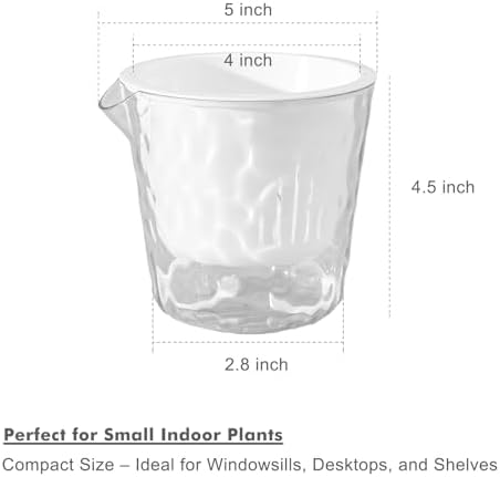6.5 Inch Self Watering Plant Pots for Indoor Plants 10 Packs African Violet Pot, Self Watering Planters for Herb, Orchid, Devil's Ivy, Flower Houseplant Planters, Clear Plant Pots, White - Image 5
