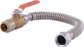 SharkBite Max 3/4 Inch x 3/4 Inch FIP x 18 In. Corrugated Flexible Water Heater Connector, Push to Connect Brass Plumbing Fitting, Stainless Steel, URSS3088FX18BV by SharkBite