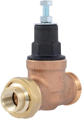 Cash Acme EB45 Pressure Regulating Valve, Single Union, 1/2 Inch NPT Female x NPT Female, Poly Top, 60 PSI, PVA08P-SUTH-60 by CashAcme