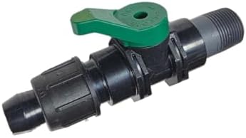 (100 Pack) Irritec 3/4" Easy Loc x 3/4" MPT w/Valve – Connect 3/4" poly tubing – Reusable, Leak-Proof Drip Irrigation Fitting – USA Made by DripWorks