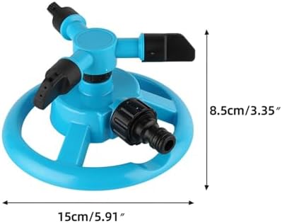 Lawn Garden Sprinkler Automatic Garden Watering Lawn Sprinklers 360 Rotating Degree Grass Plants Irrigation System with Nozzle for Home Yard (Blue) - Image 6