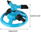Lawn Garden Sprinkler Automatic Garden Watering Lawn Sprinklers 360 Rotating Degree Grass Plants Irrigation System with Nozzle for Home Yard (Green) - Image 6