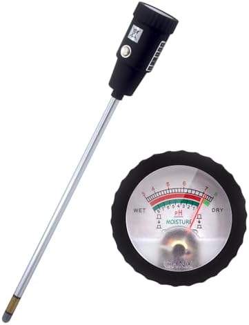 295mm Long Soil Moisture Sensor Meter Long Probe, Soil PH Meter, Soil PH Tester Gardening Tool Kits for Plant, Tree, Soil Tester for Moisture Great for Garden, Lawn, Farm, Indoor & Outdoor Use by Unknown