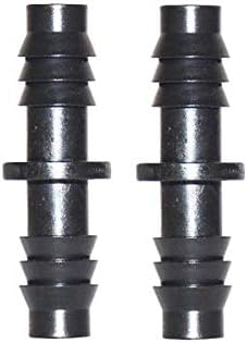Hose Connector 3/8" 2-Way Barbed Water Hose Connector, Straight Connector with Barb, for Garden Drip Irrigation 8/11mm Hose, 250 Pieces of Fittings (Color : Black) - Image 2