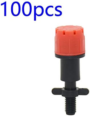 Xiaochen Lawn Irrigation Garden Watering 50-300pcs Garden Adjustable Nozzle with T-Shaped Barb Connector for Drip Irrigation Watering Sprinkler Drip Tip Dripper Flowerbed (Color : B x 100pcs) - Image 2