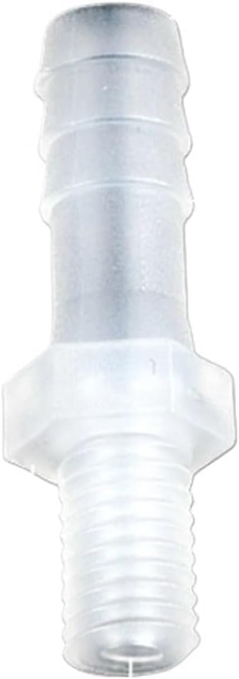 10 Pcs M6 to 2mm PP/PE Hose Connector, Straight Barb Adapter for Irrigation Tubing, Aquarium Air Pump, Water Pipe Joint(M8-8mm,50pieces) by Unknown