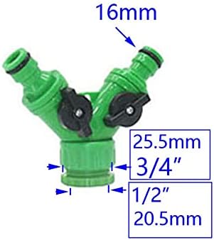 Hose Connector Adapter 10Pc Garden Hose 2 Way Tap Water Dispenser Quick Coupling Irrigation Valve 1/4 3/8" Garden Water Pipe Manifold Adapter (Color : B) - Image 5
