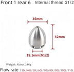 G1/2 Internal Thread Pipe Nozzle, Stainless Steel High-Pressure Cleaning Machine, Sewer Drainage Tool(200Bar70L) - Image 4