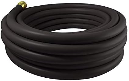Flexon Flextreme 5/8" x 50ft Black Synthetic Performance Rubber Garden Hose – Lightweight, All-Weather Flexibility, Heavy-Duty, Kink-Resistant, Solid Brass Couplings, Watering Hose for Lawn & Garden - Image 3