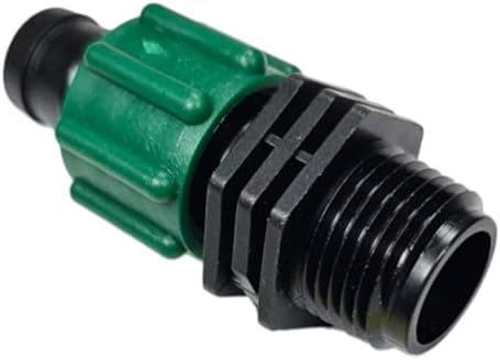 (100 pack) USA MADE - Irritec Tape Loc Fittings for 5/8" Drip Tape | Couplers, Tees, Elbows A1-T5 | Drip Irrigation Fittings | Long-term Leak-Free Connection (Tape Loc x 1/2" MPT) by DripWorks