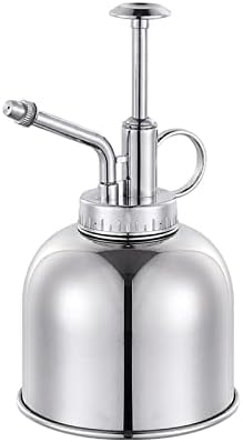 Sprinkler Bottle Stainless Steel Watering Can,Upgrade Mini Plant Spray Mister 10oz300ml Watering Pot for Outdoor Indoor Gardening Plant Silver,Gold Color Sprinkling can(Silver) by Unknown