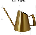 Stainless steel watering can gardening potted small watering can use handle is very suitable for watering plants shower garden silver- 1500ml - Image 2