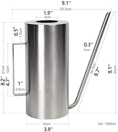 Watering Can for Indoor Plants 1500ml Stainless Steel Watering Pot with Long Spout Watering Kettlefor Outdoor and Indoor Plants - Image 2