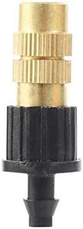 Garden Sprinkler 20Pcs Garden Adjustable Brass Atomizing Nozzle 4/7mm Hose Interface Barbed Misting Nozzles Watering Cooling Disinfection Sprayer by Unknown