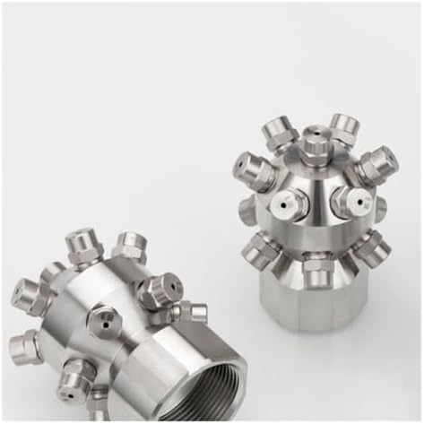 360° Spin Nozzle 13-Hole Multi-Head Linear & Full Cone Spray High Pressure Water for Construction & Tank Cleaning(1.2Female 1.5mm) - Image 5